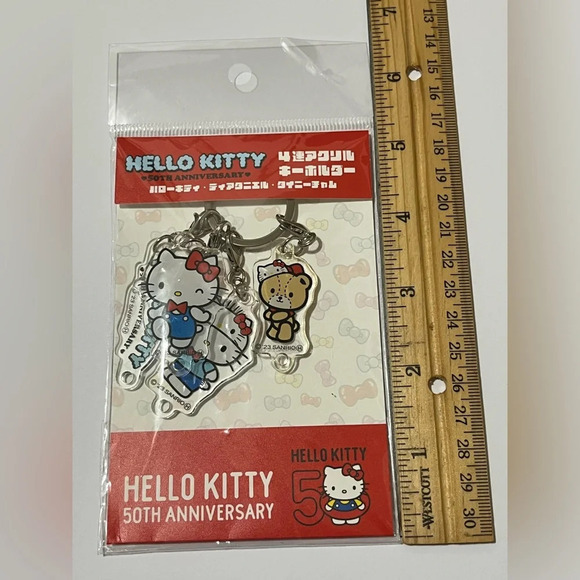 Sanrio Hello Kitty 50th anniversary Keychain - Picture 5 of 5
